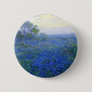 Robert Julian Onderdonk a-cloudy-day-bluebonnets 6 Cm Round Badge