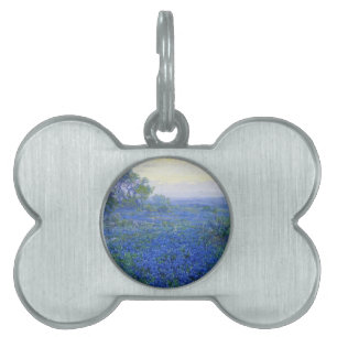 Robert Julian Onderdonk a-cloudy-day-bluebonnets Pet Name Tag