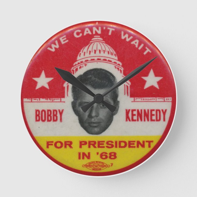 Robert Kennedy for President wall clock (Front)