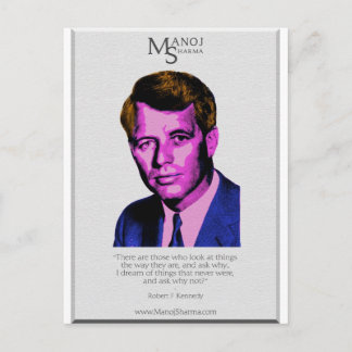 Robert Kennedy - Manoj Sharma Postcard