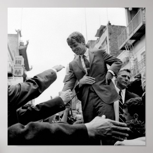Robert Kennedy Pressing The Flesh - 1968 Poster (Front)