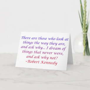 Robert Kennedy Quote Card
