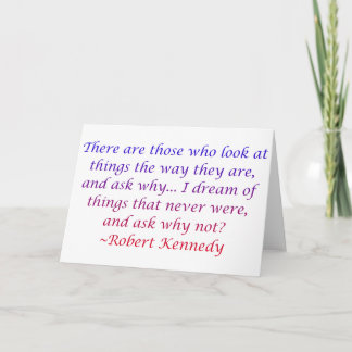 Robert Kennedy Quote Card