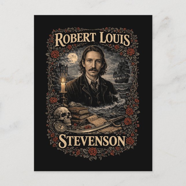 Robert Louis Stevenson Postcard (Front)
