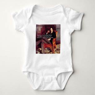 Robert Louis Stevenson & Quote CBD is Golden Oil Baby Bodysuit