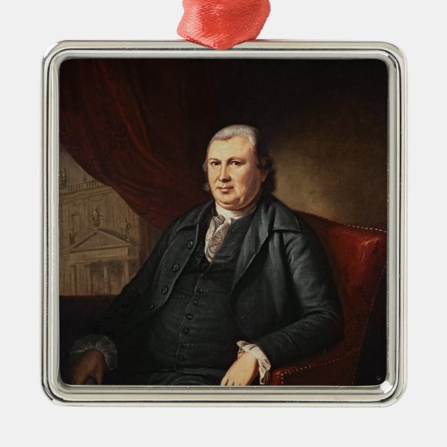 Robert Morris Metal Ornament (Front)