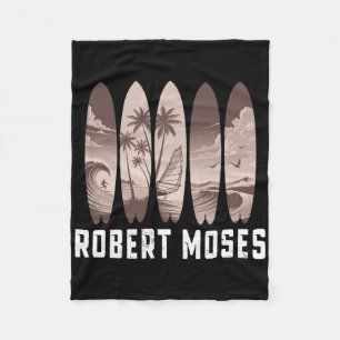 Robert Moses Surfboard Men Women Surfing Fleece Blanket