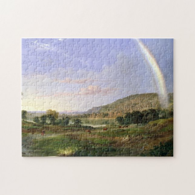 Robert S. Duncanson Landscape with Rainbow Jigsaw Puzzle (Horizontal)