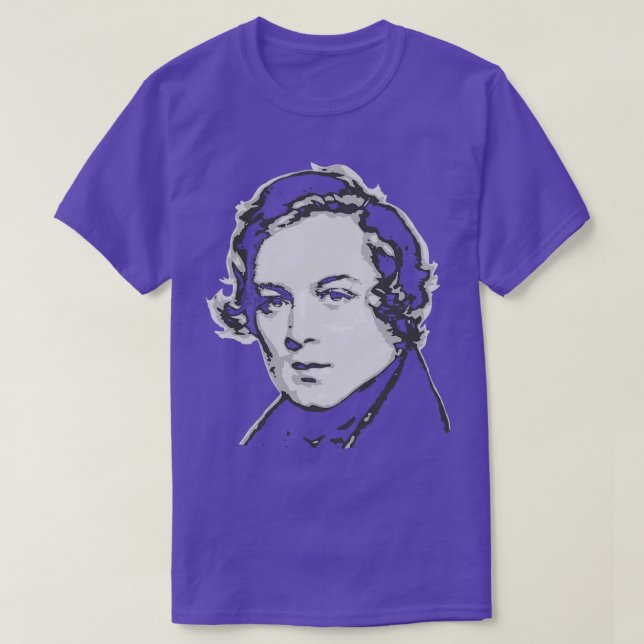 Robert Schumann Black and White T-Shirt (Design Front)
