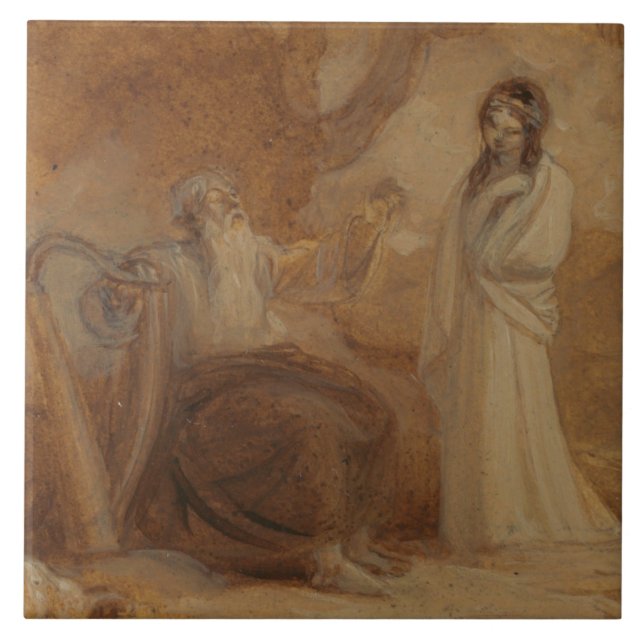 Robert Smirke - Illustration for Shakespeare's Ceramic Tile (Front)