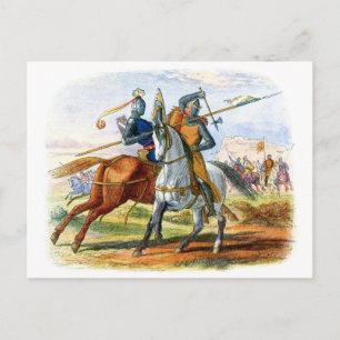 Robert the Bruce kills Sir Henry Bohum Postcard