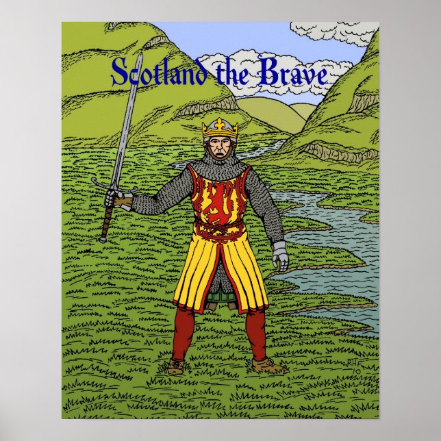 Robert the Bruce Scotland the Brave Poster (Front)
