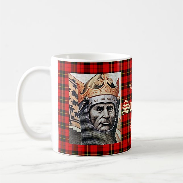 Robert the Bruce Wallace Tartan Mug (Left)