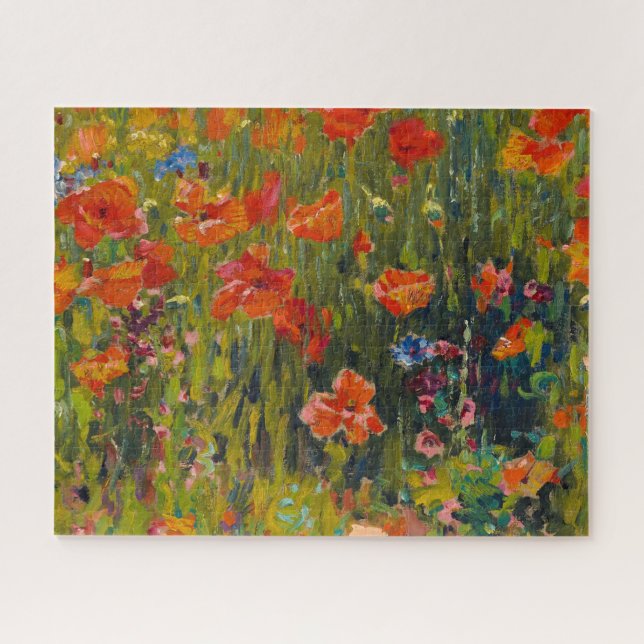 Robert Vonnoh Poppies Jigsaw Puzzle (Horizontal)