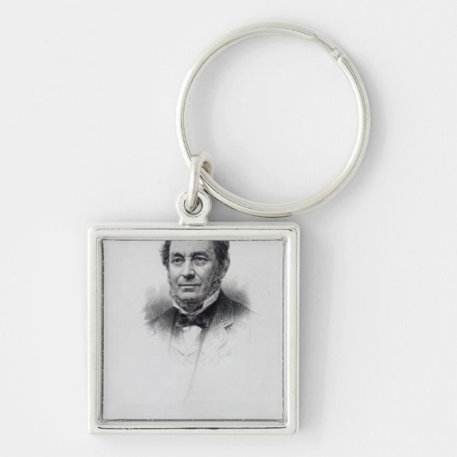 Robert Wilhelm Bunsen, engraved by C.H Jeens Key Ring (Front)