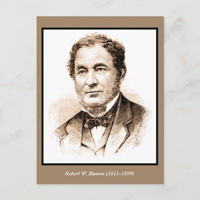 Robert Wilhelm Bunsen Postcard (Front)
