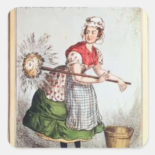 Robertena Peelena the Maid of All Work Square Sticker