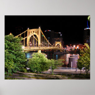 Roberto Clemente Bridge - Pittsburgh, Pennsylvania Poster