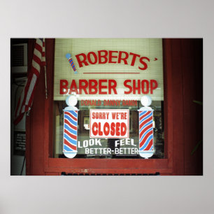 Roberts Barber Shop Poster