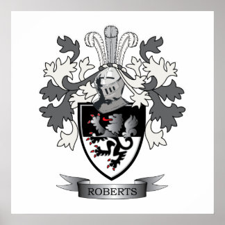 Roberts Family Crest Poster