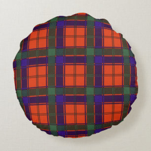 Robertson clan Plaid Scottish tartan Round Cushion