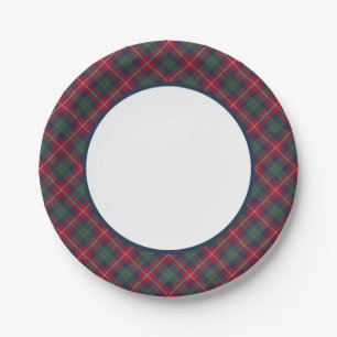 Robertson Clan Tartan Border Paper Plate
