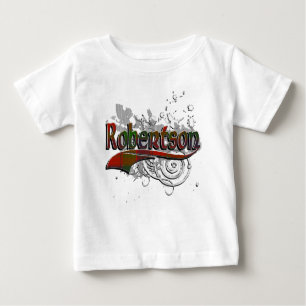 Robertson Tartan Grunge Baby T-Shirt