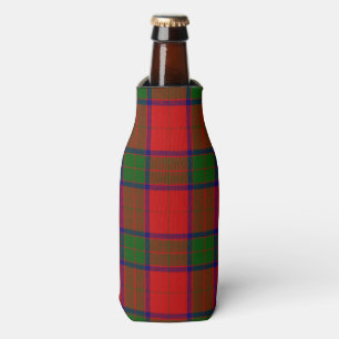 Robertson tartan red green plaid bottle cooler