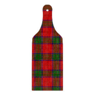 Robertson tartan red green plaid cutting board