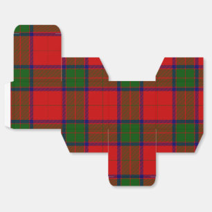 Robertson tartan red green plaid favour box
