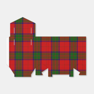 Robertson tartan red green plaid favour box