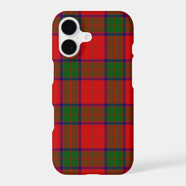Robertson tartan red green plaid iPhone case (Back)