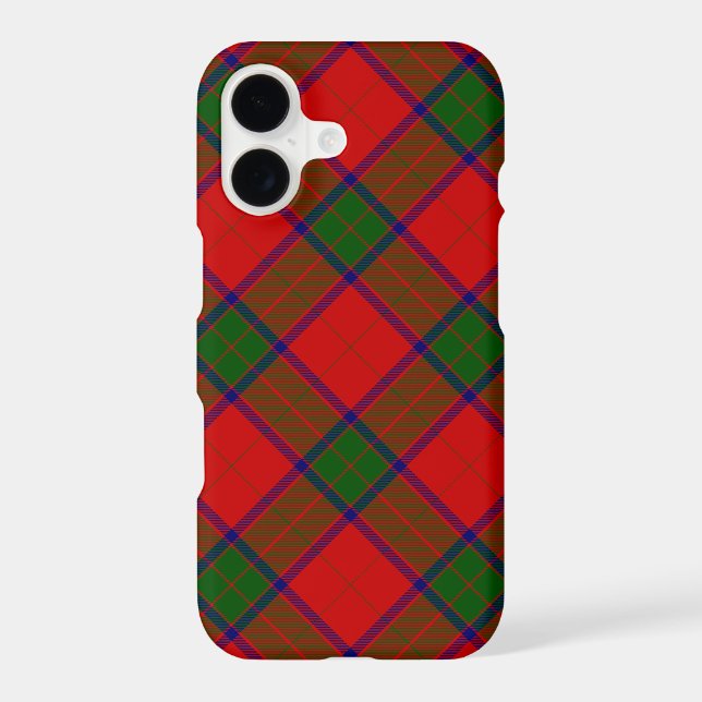 Robertson tartan red green plaid iPhone case (Back)
