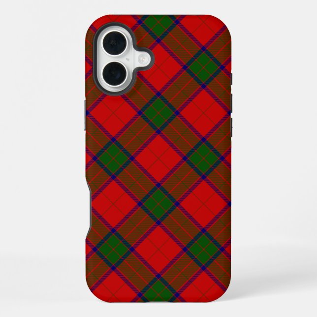 Robertson tartan red green plaid iPhone case (Back)