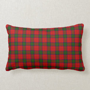 Robertson tartan red green plaid lumbar cushion