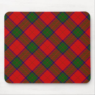 Robertson tartan red green plaid mouse pad