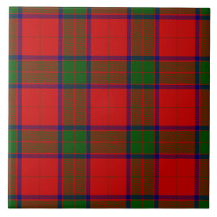 Robertson tartan red green plaid tile