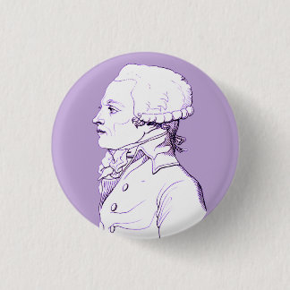 Robespierre profile in Lavender 3 Cm Round Badge