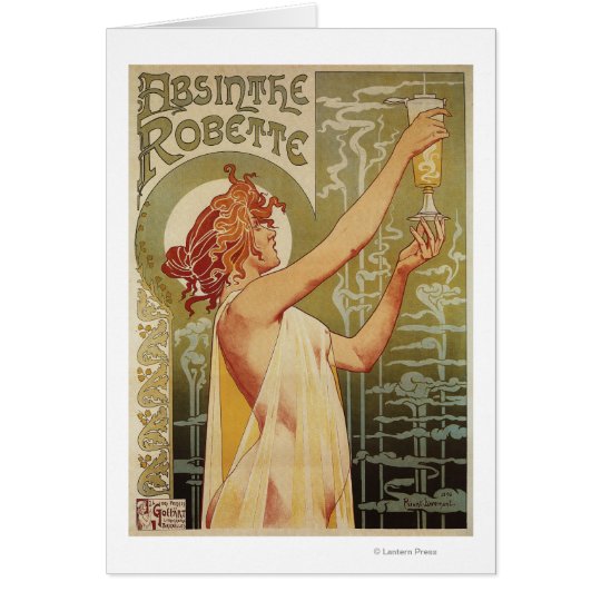 Robette Absinthe Advertisement Poster Card