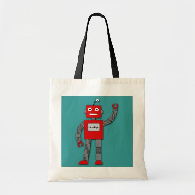 Robi The Retro Robot Bag (Front)