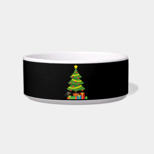 Robin And Colourful Presents Under Christmas Tree Bowl
