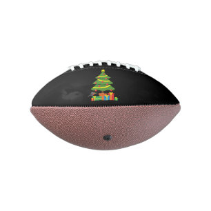 Robin And Colourful Presents Under Christmas Tree Football