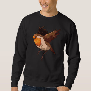 Robin Bird  Cute Birds Animal  Graphic Sweatshirt