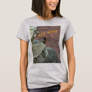 Robin bird garden Fly High personalise birthday? T-Shirt