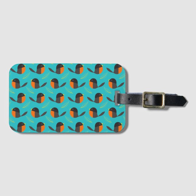 Robin Birds  Luggage Tag (Front Horizontal)