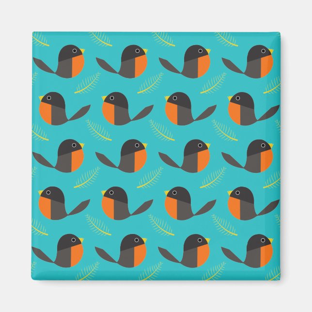 Robin Birds  Magnet (Front)