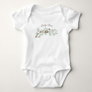 Robin Birds Nest Eggs Spring Baby Shower Baby Bodysuit