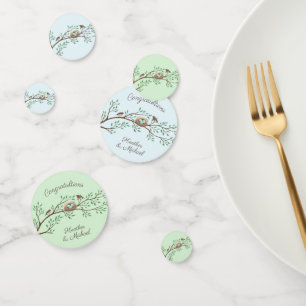 Robin Birds Nest Eggs Spring Baby Shower Confetti