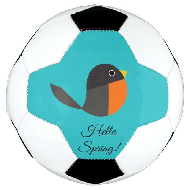 Robin Birds  Soccer Ball (Front)