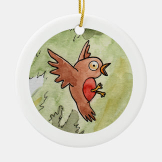 Robin Ceramic Ornament